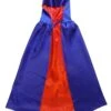 Royal Blue & Red Hooded Cape, Superhero Or Princess Reversible Hooded Cloak -Sydney So Sweet Rev Cape Blue Red