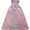 Pink & Silver Hooded Cape, Superhero Or Princess Reversible Hooded Cloak -Sydney So Sweet Rev Cape Pink Silver