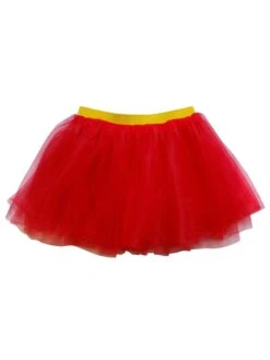 Red & Yellow Superhero Tutu Skirt Costume For Girls, Women, Plus