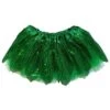 Green Sparkle Running Tutu Skirt Costume For Girls, Women, Plus -Sydney So Sweet SRS Green