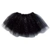 Black Sequin Heart Valentine's Day Tutu Skirt Costume For Toddler, Girls, Women, Plus