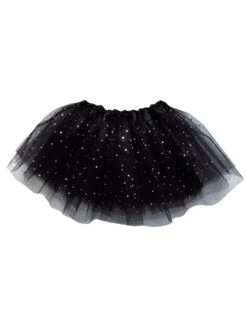 Black Sequin Heart Valentine's Day Tutu Skirt Costume For Toddler, Girls, Women, Plus