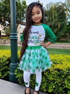 Sparkle Shamrock Green Tutu Skirt For Women – 3-Layer Tulle Ballet Skirt For Costume, Dress-Up, Dance, & Cosplay -Sydney So Sweet Shamrock Tutu Who Needs Luck 3 s 1