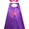 Purple & Hot Pink Superhero Cape & Mask Costume Dress Up Cosplay Set - Kids & Adults