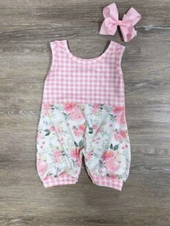 Sweet Rosebud Baby Bubble Romper