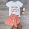 Take Me To The Pumpkin Patch Girls Fall Skirt Set