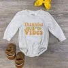 Thankful Vibes Sunflower Girls Baby Romper