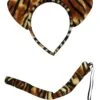 Tiger Headband Ears & Tail, Kid Or Adult Size Costume Accessories