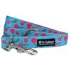Tulip Hot Pink Floral Blue Pretty & Bright Springtime Leash 1 Tulip Hot Pink Floral Blue Pretty & Bright Springtime Leash -Sydney So Sweet TulipLeashc 1