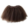 Brown Tutu Skirt For Girls – 3-Layer Tulle Ballet, Dance, And Dress-Up Costume Skirt