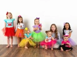 Red Tutu Skirt For Girls – 3-Layer Tulle Ballet, Dance, And Dress-Up Costume Skirt -Sydney So Sweet Tutus All c 1