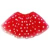 Polka Dot Costume Tutu Skirt - Toddler, Kid, Teen, Adult, Plus, & Extra Plus Size -Sydney So Sweet White Polka Red 1