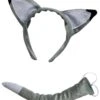 Wolf Or Fox Headband Ears & Tail, Kid Or Adult Size Costume Accessories