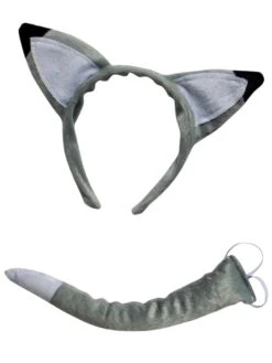 Wolf Or Fox Headband Ears & Tail, Kid Or Adult Size Costume Accessories