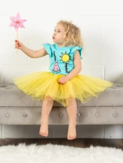 Solid Color Costume Tutu Skirt - Toddler, Little Girl, Kid Size For Dress Up -Sydney So Sweet Zoey Tutu2 c 1