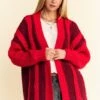Davi & Dani Cable-Knit Color Block Open Front Cardigan -Sydney So Sweet a184967c 27c0 4f02 a2f7 431b23a2bf24 Max