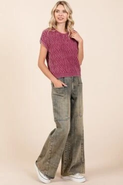 Mittoshop Washed Wide Leg Jeans With Pockets -Sydney So Sweet a1e2d5fe 1c01 4497 8b7b 4caed364db95 Min