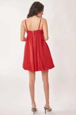 Davi & Dani Textured Sweetheart Neckline Bubble Hem Dress -Sydney So Sweet a303703712614cb5a9251649da07ec66 Max Origin