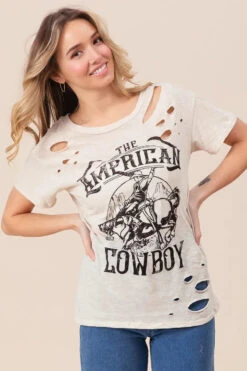 BiBi Cotton Slub Laser Top American Cow Boy Graphic -Sydney So Sweet a3dd5d1d79864584bcaeeb555cb986f6 Max Origin