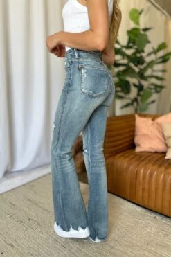 Judy Blue Full Size Medium Rise Tummy Control Destroy Flare -Sydney So Sweet a5987a06 27e8 4b4d bd32 71fed31368e5 Max