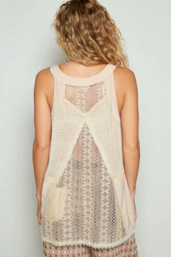 POL Lace Up Crochet Lace Tank -Sydney So Sweet a9678dc6 5ea8 4166 b4b7 31519e4f23c3 Max