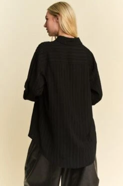 Davi & Dani Crinkled Jacquard Button Down Shirt -Sydney So Sweet a98d7829 4dce 470c 8a85 92f37e43ceea Max