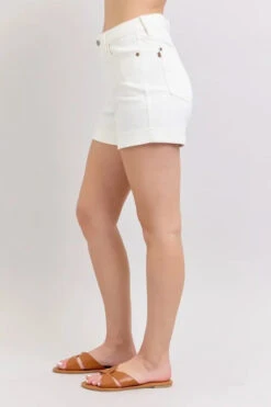 Judy Blue Full Size High Waist Double Roll Cuff Denim Shorts Plus Size -Sydney So Sweet ac0968cb a75c 4fa8 b26c 2f859d437993 Max Origin