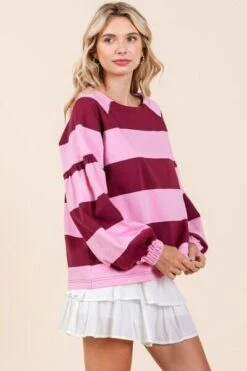 Mittoshop Striped Snap Shoulder Long Sleeve T-Shirt -Sydney So Sweet ac78e940 f45f 4a4b a84d 4400e5e3c444 Min
