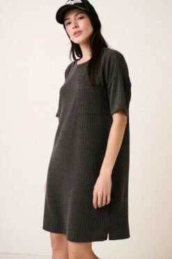 Mittoshop Urban Rib Knit Short Sleeve Tee Dress -Sydney So Sweet acfd2431 62ba 454c 9fd8 297db0136a9d Min
