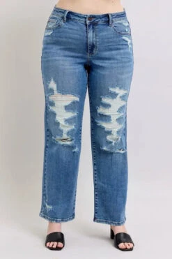 Judy Blue Full Size High Waist Heavy Destroy Straight Jeans Plus Size 23 Judy Blue Full Size High Waist Heavy Destroy Straight Jeans Plus Size -Sydney So Sweet af870951 7bdc 4199 a162 74c516ff7c79 Max Origin