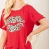 Heimish Full Size Leopard Lip Round Neck Short Sleeve T-Shirt Plus Size -Sydney So Sweet af88b9dd e833 4e17 aaca d99c86d42f12 Min
