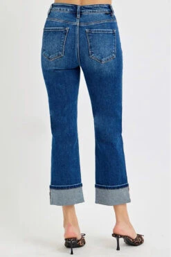 RISEN Full Size High Rise Ankle Straight Cuffed Jeans Plus Size -Sydney So Sweet b3ffe32d 6fbc 4980 9cee 7a9ea65254ea Max
