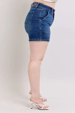 Judy Blue Full Size Double Button Waistband Denim Shorts Plus Size -Sydney So Sweet b5170b06 72b1 400d 8659 598aaa6c3423 Min