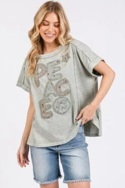 Mittoshop PEACE Round Neck Short Sleeve T-Shirt -Sydney So Sweet b7282ff0 0e08 4957 a7de 20852ddeb5fc Min