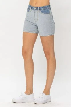 Judy Blue Full Size Color Block Denim Shorts -Sydney So Sweet b8098efc 1d69 46b8 8453 04e23d620c6c Max