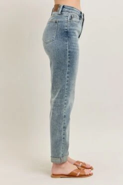 Judy Blue Full Size Hw Vintage Wash Double Roll Cuff Bf Jeans Plus Size -Sydney So Sweet b941469cea9a4ab2a01628a3db11550d Max Origin