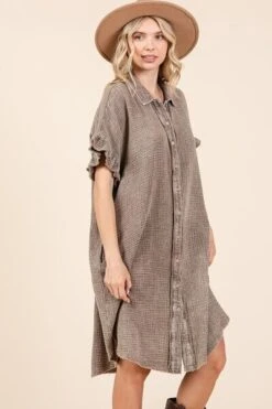 Mittoshop Mineral Wash Cotton Gauze Mini Shirt Dress 10 Mittoshop Mineral Wash Cotton Gauze Mini Shirt Dress -Sydney So Sweet baf7418b 7776 4c10 b7b0 dd593cb1d2f0 Min