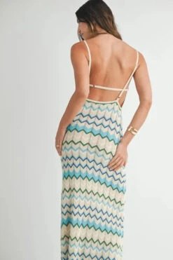 MABLE Lightweight Pointelle Chevron Knit Maxi Dress -Sydney So Sweet bb8c3662a2da4fba9327f91448d1205b Max Origin