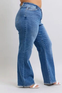 Judy Blue Full Size High Waist V-Front Vintage Wash Straight Jeans Plus Size -Sydney So Sweet bd01e004 86a3 491d 89b6 cb6c19826611 Max Origin