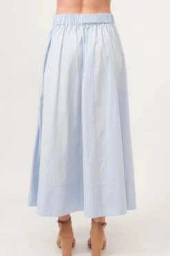 And The Why A-line Flowing Elastic Back Midi Skirt -Sydney So Sweet c661091a33e54887b89a4757f7407aed Max Origin