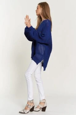 Davi & Dani Openwork Side Slit Drop Shoulder Knit Cover Up -Sydney So Sweet c8073d69 c5d4 4d42 b4aa 94060b61061d Max