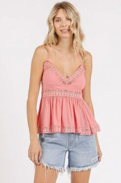 Mittoshop Crisscross Back Lace Detail V-Neck Cami -Sydney So Sweet ca00c6b6 dc53 4ec8 816d 587daba99620 Min