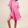 VERY J Plus Size Mineral Washed Woven Mini Dress -Sydney So Sweet cab6971688e2410fabbceeb161636664 Max Origin