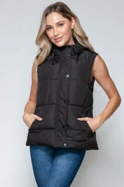 Snobbish Snap And Zip Closure Hooded Vest -Sydney So Sweet cafc1ed6 d557 4313 a15c f259dc057590 Max