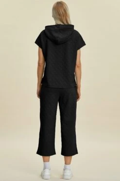 Double Take Full Size Texture Drawstring Short Sleeve Hoodie And Pocketed Pants Set -Sydney So Sweet cc29495d ebdc 47a9 bf6a e352c41435f2 Max