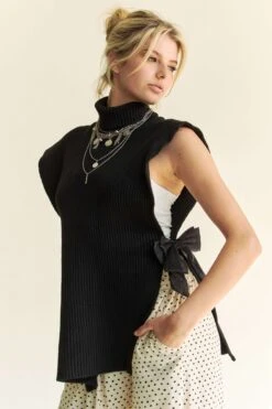 Davi & Dani Side Split Turtleneck Sleeveless Knit Top 17 Davi & Dani Side Split Turtleneck Sleeveless Knit Top -Sydney So Sweet cdad7d3c ee98 401a 96f3 27541665be81 Max