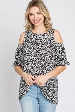Heimish Full Size Leopard Round Neck Cold Shoulder T-Shirt Plus Size -Sydney So Sweet d12a12dd 5f77 462e a288 f33a73b5aff0 Min