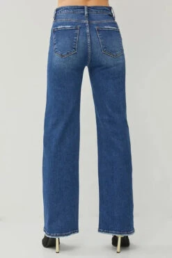RISEN High Rise Straight Jeans -Sydney So Sweet d24744b92429492d8c0e500fb5d5c281 Max Origin