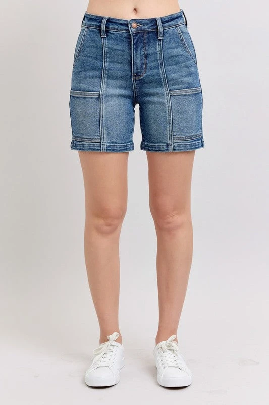 Judy Blue Full Size High Rise Denim Shorts Plus Size 3 Judy Blue Full Size High Rise Denim Shorts Plus Size