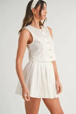 MABLE Eyelet Lace Top And Mini Skirt Set -Sydney So Sweet d397ed54e15f4aceb8877ae96de073bd Max Origin